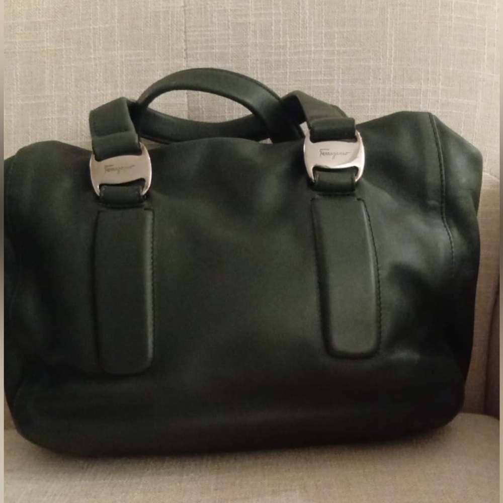 Salvatore Ferragamo Green Satchel